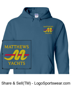 Matthews Adult Hooded Sweatshirt Design Zoom